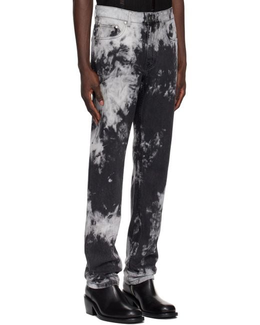 Louis-Gabriel Nouchi Black Tie-dye Jeans for men