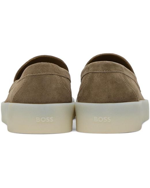 Boss Black Brown Emed Loafers for men