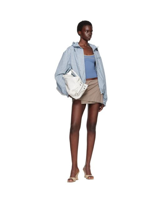 MARGE SHERWOOD Gray Off- Dumpling Stud Bag