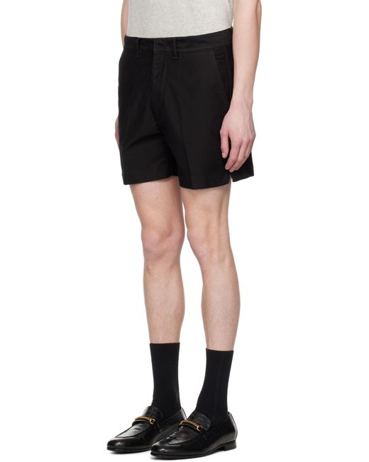 Tom Ford Black Cotton Tailored Shorts for men