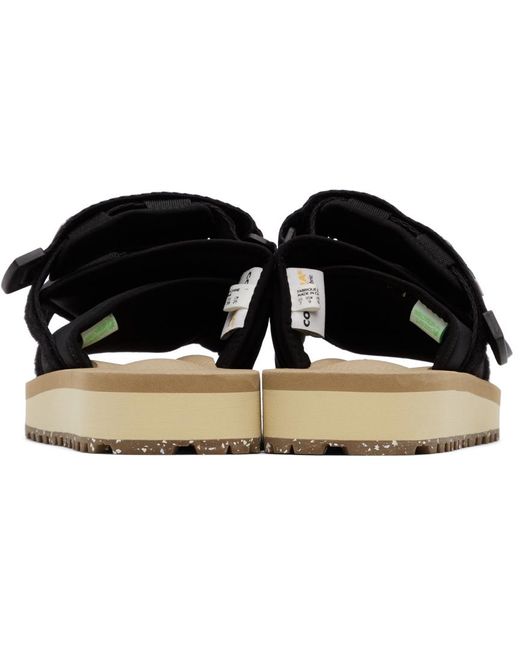 Suicoke Black & Tan Moto-cab-eco Sandals for men
