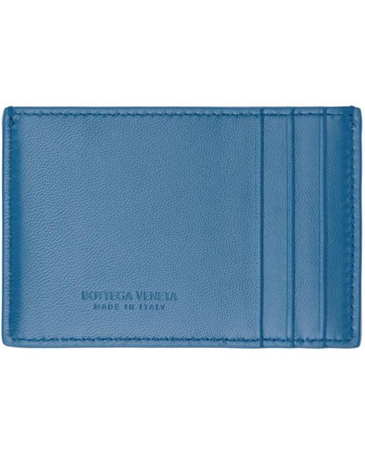 Bottega Veneta Blue Cassette Card Holder