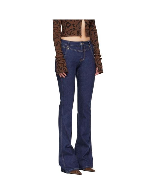 Amiri Blue Raw Jeans
