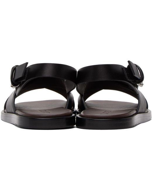 Lanvin Black Alto Sandals for Men Lyst