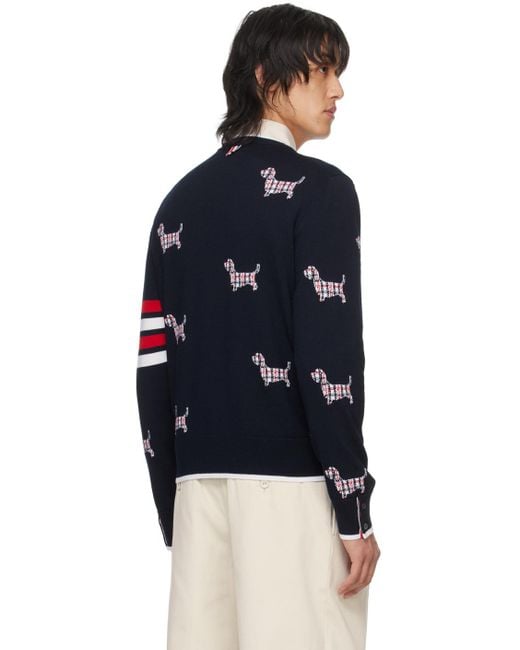 Thom Browne Blue Navy Hector Sweater for men