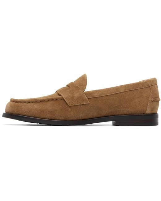 Polo Ralph Lauren Brown Tan Alston Suede Penny Loafers for men