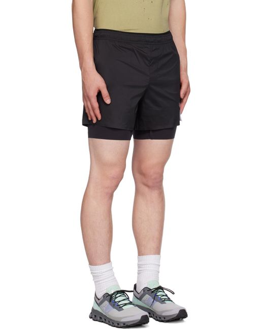Satisfy Black Techsilk 8 Shorts for men