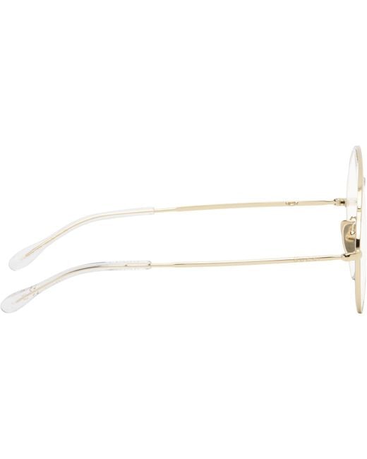 Gucci White Oversized Aviator Glasses