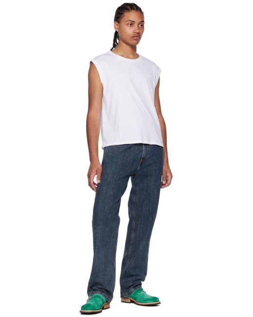 メンズ Second/Layer ホワイト ノースリーブtシャツ 3枚セット