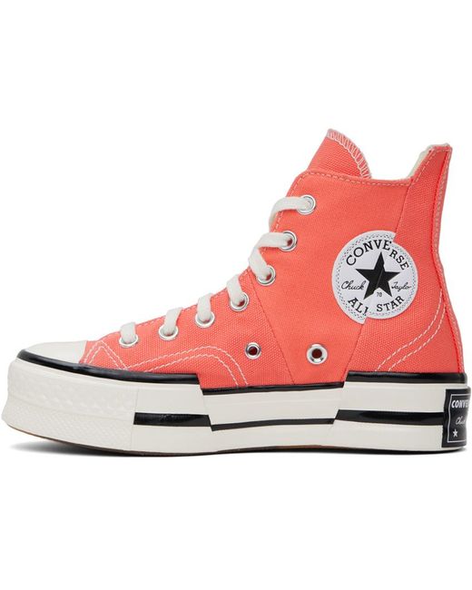 Converse Red Pink Chuck 70 Plus Sneakers