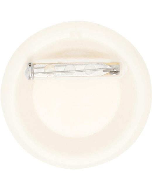 Vetements White Security Tag Brooch