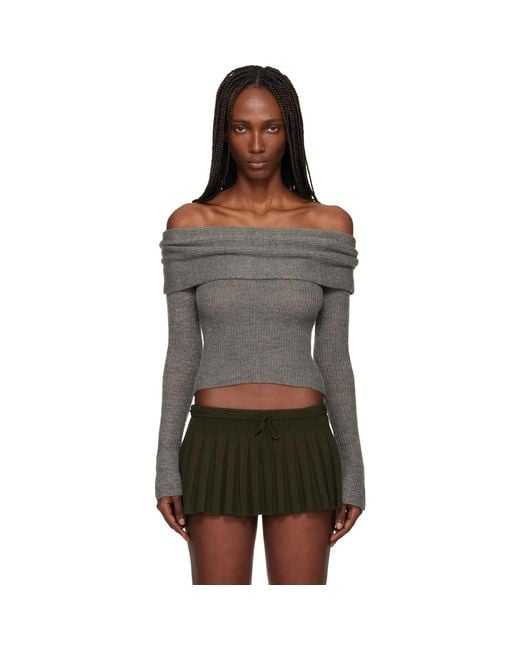 GUIZIO Black Marlowe Top