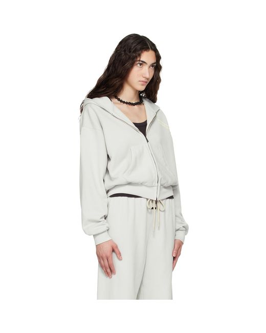 Fear Of God Gray Full Zip Hoodie
