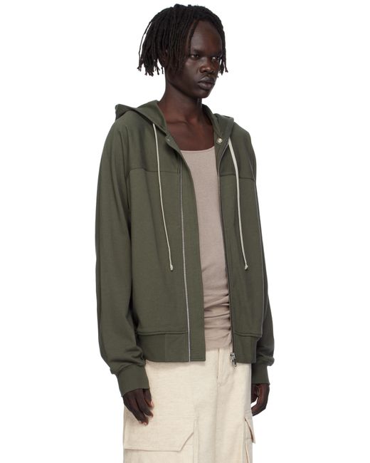 Rick Owens Black Khaki Concordians Windbreaker Hoodie for men