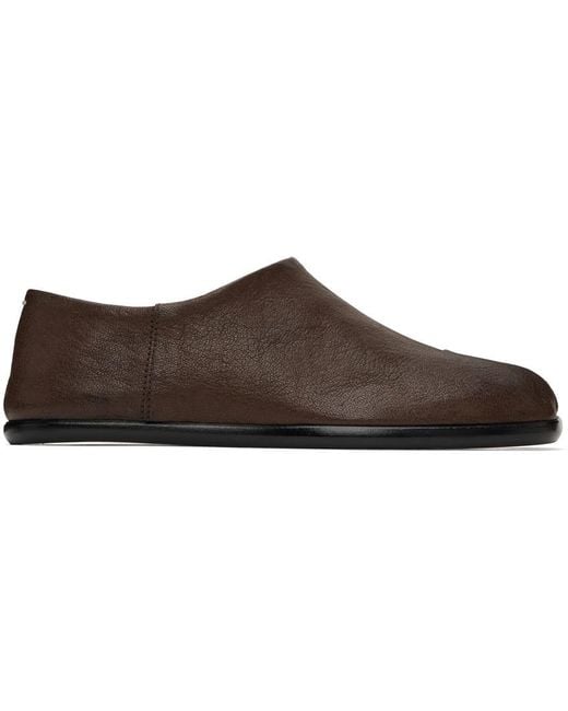 Maison Margiela Leather Tabi Babouche Loafers in Black | Lyst
