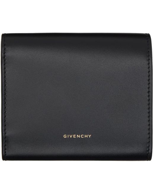 Portefeuille noir à trois volets et à ferrure à logo 4g Givenchy en coloris Black