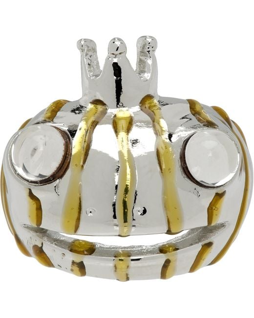 Collina Strada Metallic Frog Prince Ring