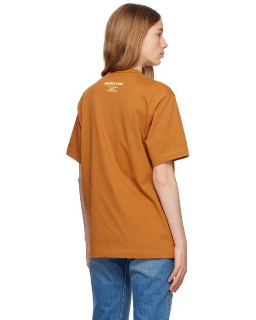 Helmut Lang Orange Photo T-shirt