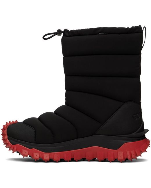 Moncler Black Trailgrip Après Boots for men