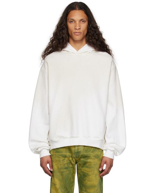 Off white distressed best sale hoodie