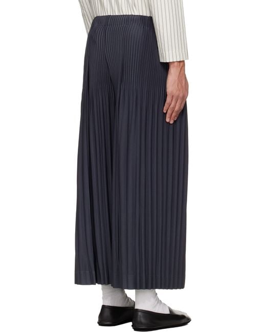 Homme Plissé Issey Miyake Black Monthly Colors December Trousers for men