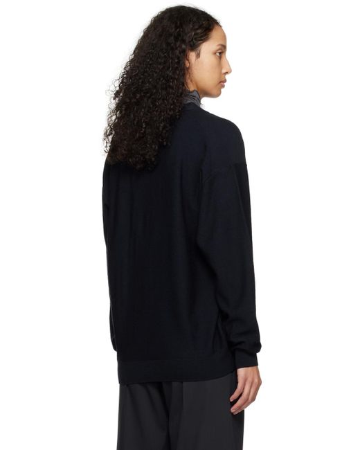 Lemaire Black Twisted Cardigan
