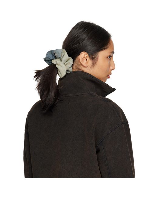 DIESEL Green Bangle Denim Scrunchie