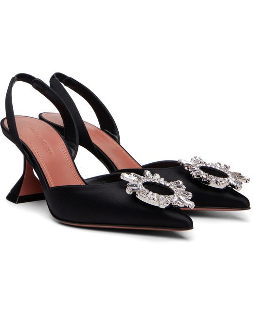 AMINA MUADDI Black Begum Sling 70 Heels
