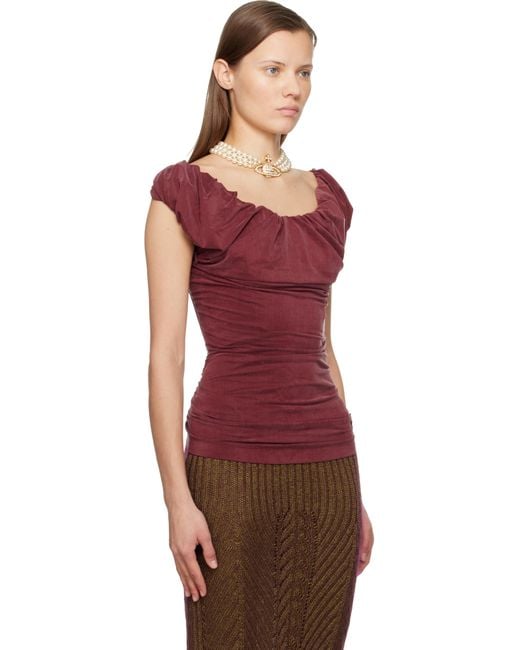 Vivienne Westwood Red Ginnie Jersey Top
