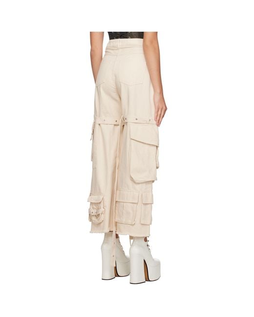 Marques'Almeida Natural Marques Almeida Multi-Pocket Jeans