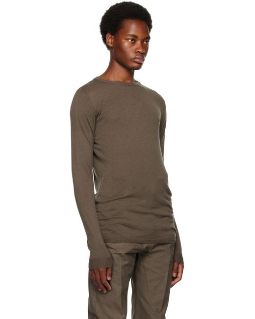 メンズ Rick Owens ブラウン Biker Level セーター Black