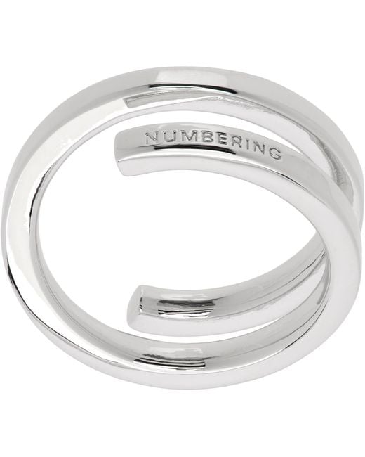 NUMBERING Metallic #8402 Ring for men