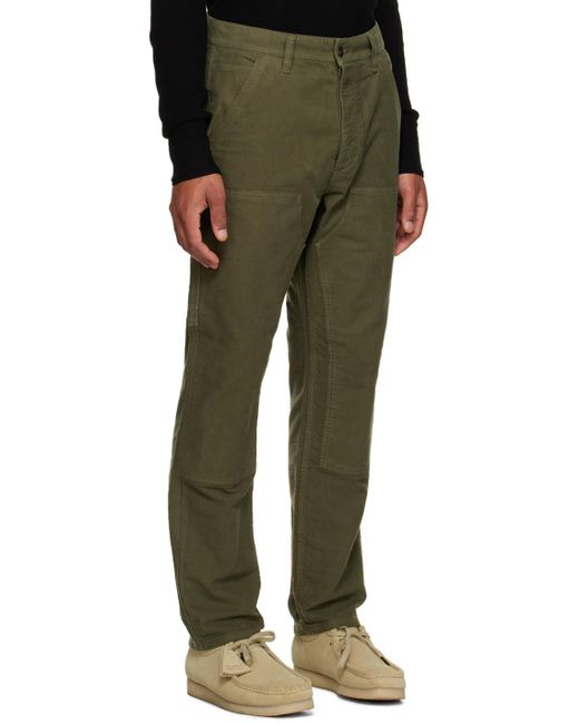 Rag & Bone Green Carpenter Trousers for men