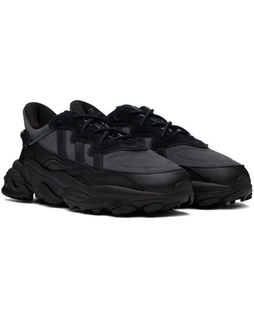 Adidas Originals Black & Gray Ozweego Tr Sneakers for men