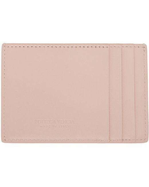 Bottega Veneta Black Pink Cassette Credit Card Holder