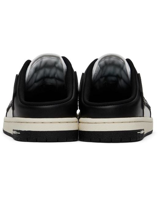 Amiri Black Skel Panelled Backless Leather Low-top Trainers for men