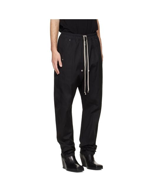 Rick Owens Black Tower Bela Trousers for men