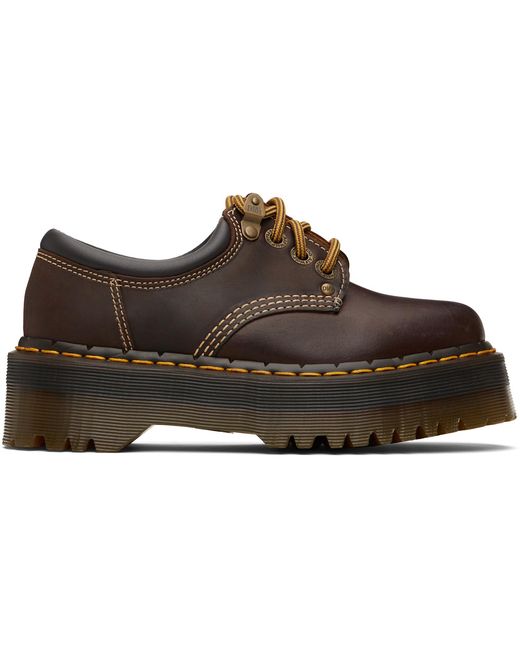 Dr. Martens Black 8053 Arc Leather Platform Casual Derbys
