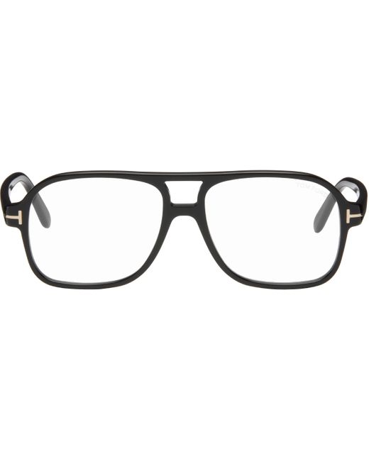 Tom Ford Black Navigator Glasses for men