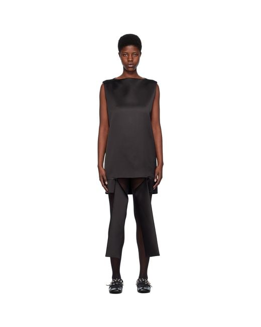 we11done Black Strap Minidress
