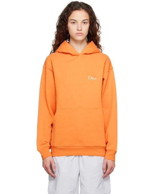 Dime Orange Classic Hoodie