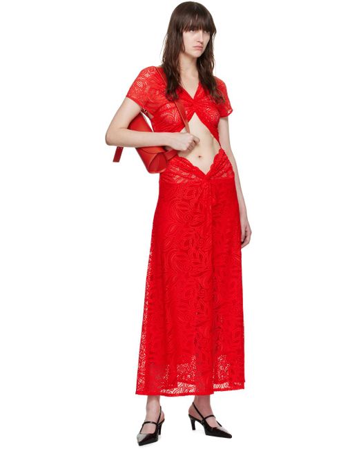 Beaufille Red Sassen Maxi Dress
