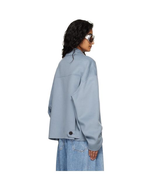 Acne Blue Cashmere Jacket