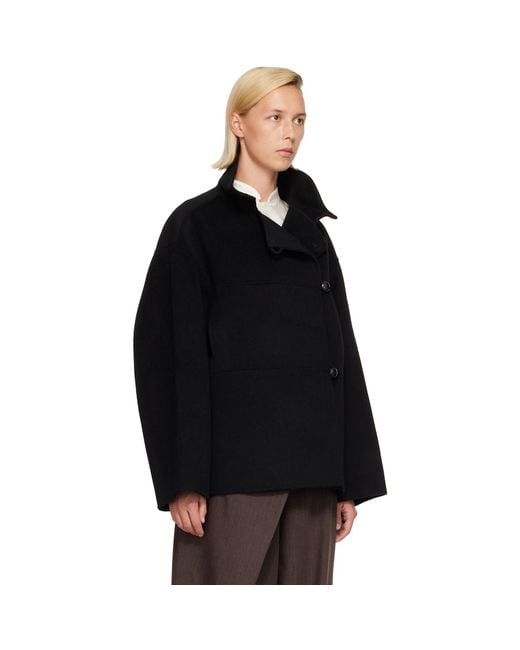 Rohe Black Double-Faced Wool Jacket