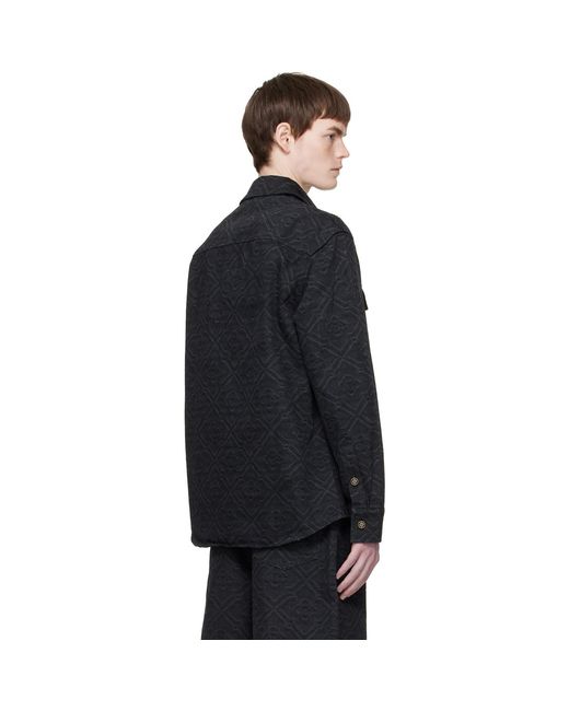 Casablanca Black Laser Monogram Shirt for men