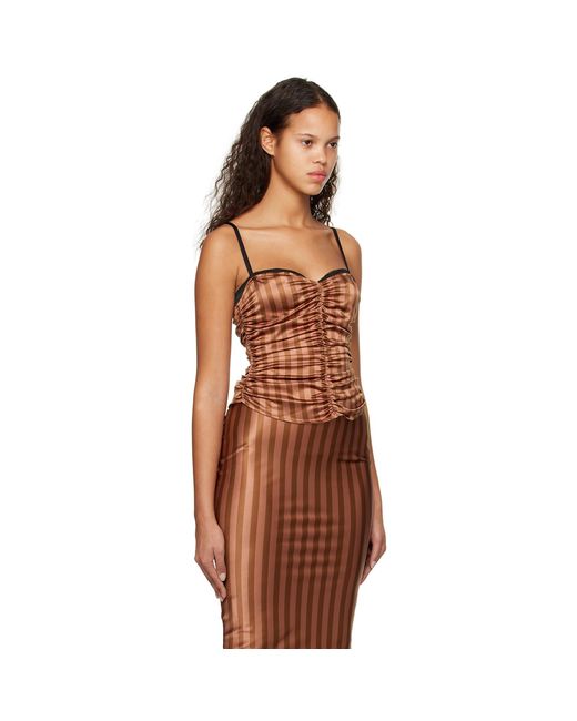 Miaou Orange Ssense Work Capsule – Brown Renzo Tank Top