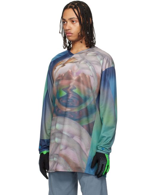 Kiko Kostadinov Multicolor Fox Racing Edition Printed Tunic T-Shirt for men