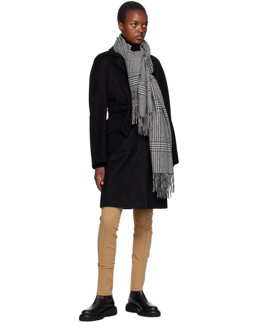 Max Mara Black Bingo Coat
