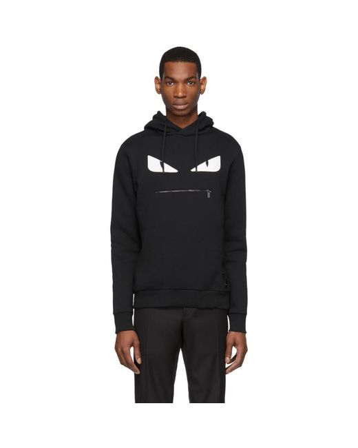 Fendi Embellished Bag Bugs Hoodie in Black for Men Lyst Canada