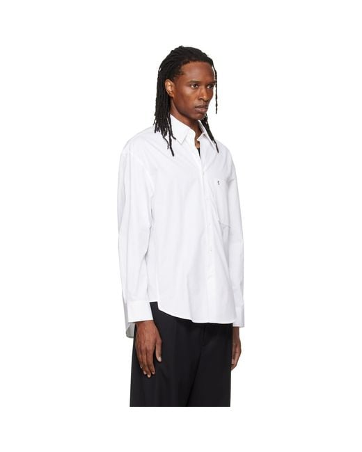 Wooyoungmi White Regular Fit Cotton Shirt for men